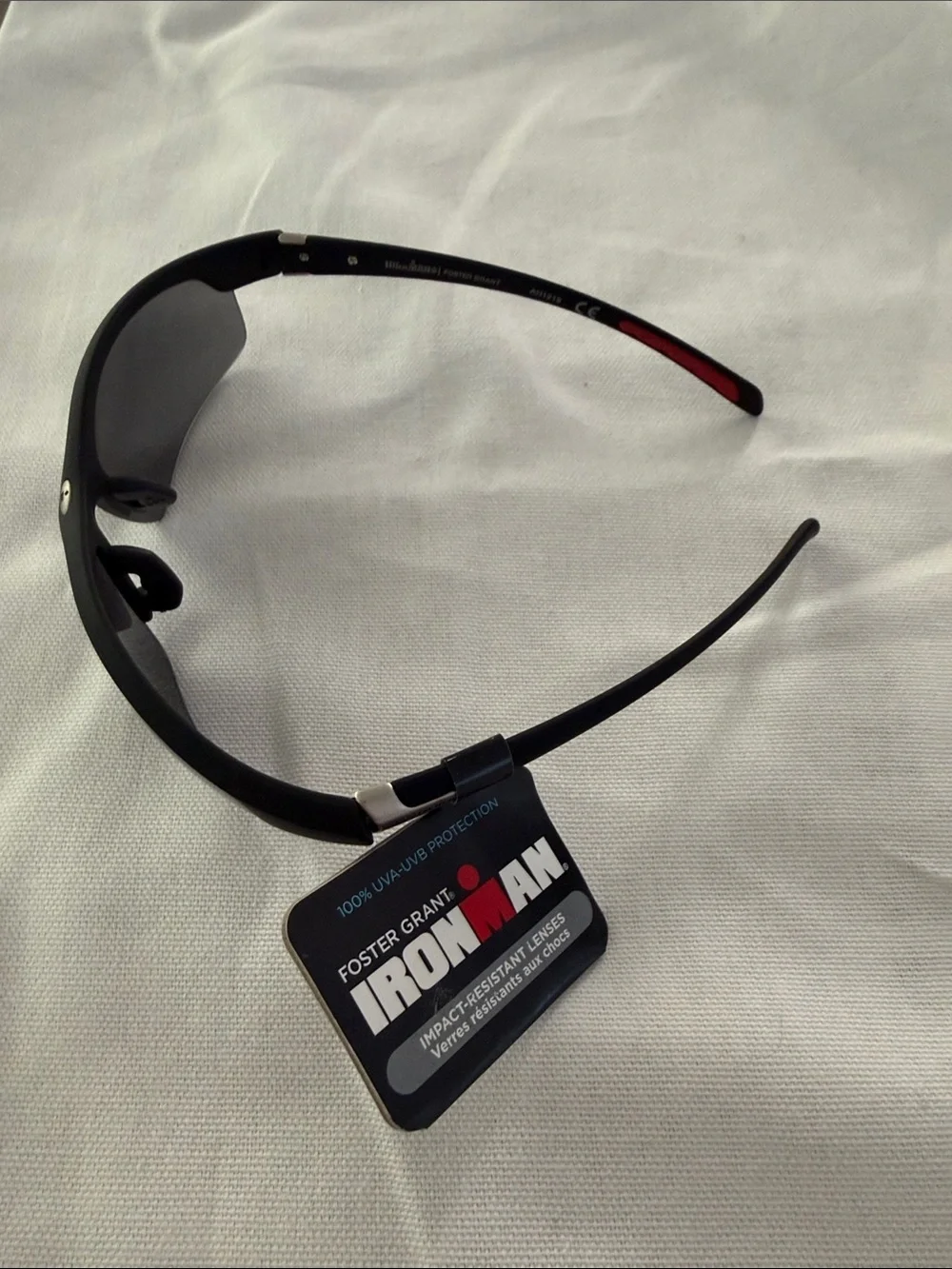 Foster Grant Men's Black Frame with Gray Lenses Sport Sunglasses